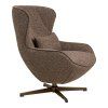 Křeslo otočné BLENHEIM House Nordic, polyester, hnědé