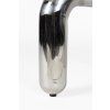 Odkládací stolek MARLY Dutchbone, průměr 60 cm, sklo a kov, stříbrný