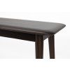 Lavice ELROY Dutchbone 160x35 cm, dřevěná, tmavě hnědá