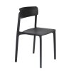 Jídelní židle zahradní CLIVE WLL, plast černý