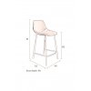 2485 19 barova zidle franky stool 65 cm cerna