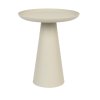 Odkládací stolek RINGAR WLL Ø34,5cm práškový kov, slonová kost