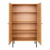 4981 6 skrin kyoto house nordic 130x80 cm dvoudverova drevo a kov prirodni