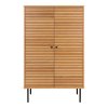 4981 5 skrin kyoto house nordic 130x80 cm dvoudverova drevo a kov prirodni
