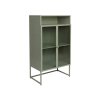 6775 9 prosklena skrin wll herbe 105x60 cm zeleny kov