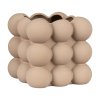 7372 12 kvetinac kameninovy uleko 13 5x13 5x13 cm hnedy