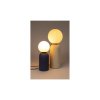 7927 11 stolni lampa dash m zuiver bila se svetle hnedou keramickou podstavou