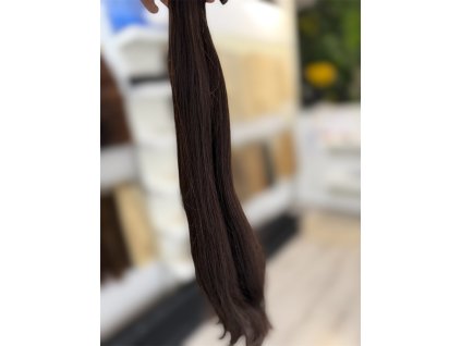 Weft in čiernohnedé 60 cm 100 g