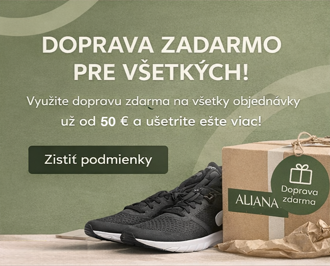 Doprava zdarma pri nákupe športového oblečenia a tenisiek – ALIANA Outlet