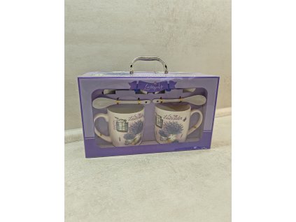 Hrnčekový set - Levanduľa vzor A (2ks)