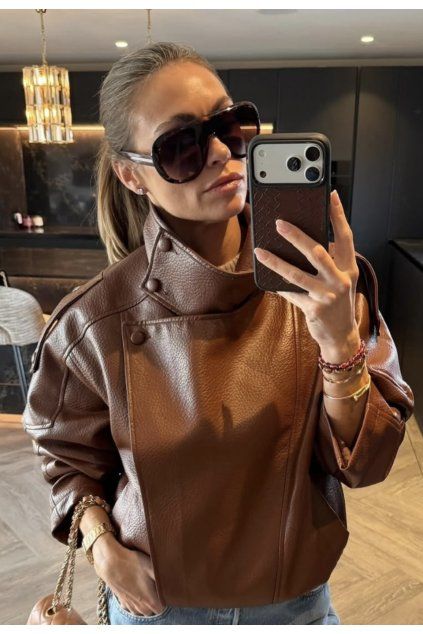 ICONIC CHOCOLATE OVERSIZE KOŽENKA