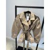 BEIGE KOŽENKOVÝ TRENCH COAT