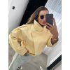 ICONIC BUTTER YELLOW OVERSIZE KOŽENKA