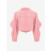 PINK CROP DENIM BUNDIČKA