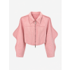 PINK CROP DENIM BUNDIČKA