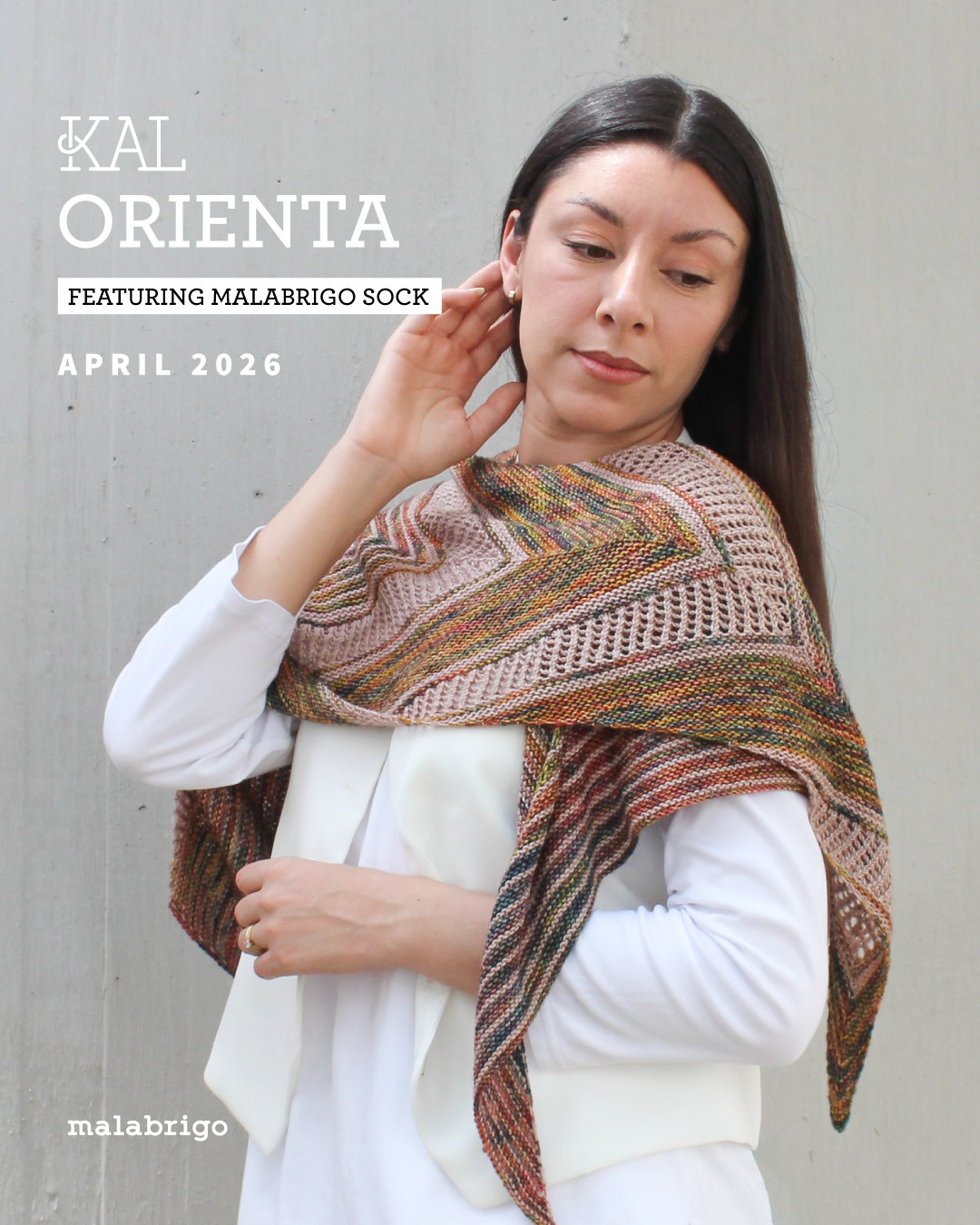 Návod na pletený šátek zdarma – přidej se k Malabrigo KAL v dubnu 2026