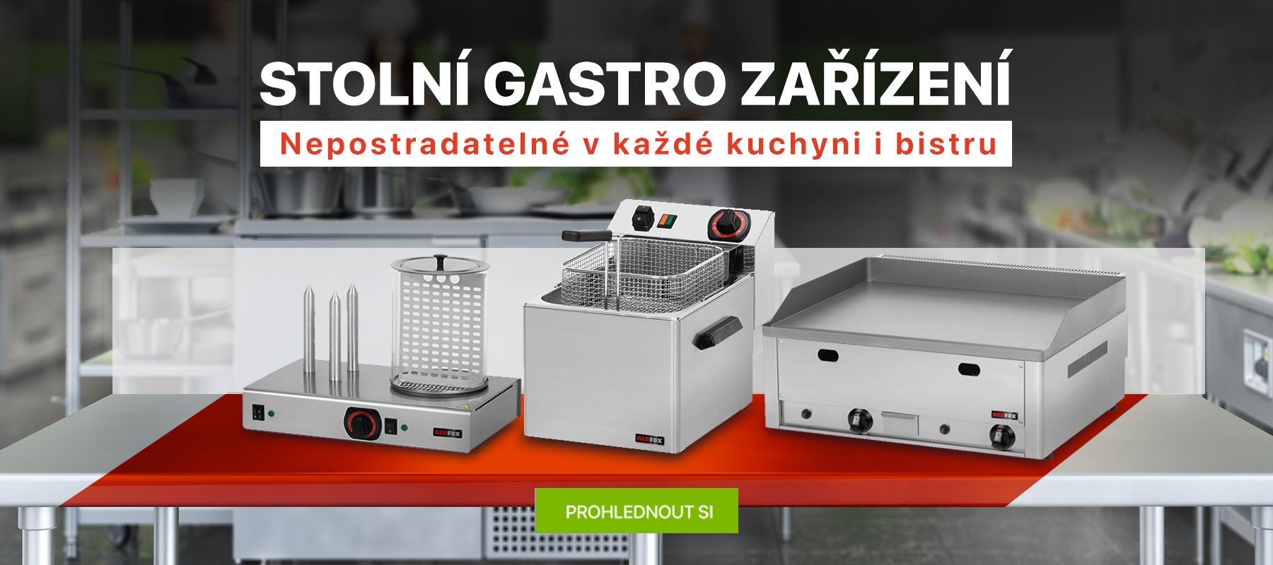 Stolní gastro zařízení pro jídelny a restaurace