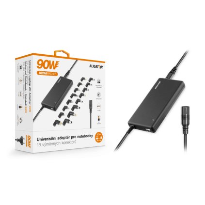 1243 1243 univerzalni adapter aligator pro notebooky se 16 vymennymi konektory a usb 90w