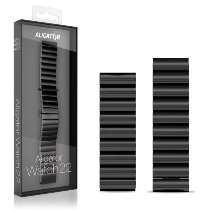 1711 1711 reminek kovovy aligator 22mm cerny