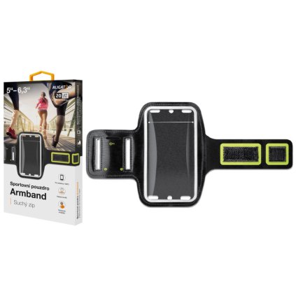 Sportovní pouzdro ALIGATOR Armband, černo-žluté