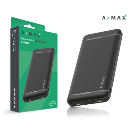 Powerbanka A-MAX 10 000 mAh, černá
