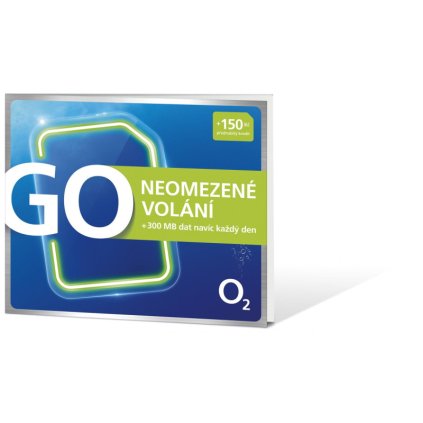 O2 SIM kártya GO Unlimited tarifával és 150 CZK jóváírással