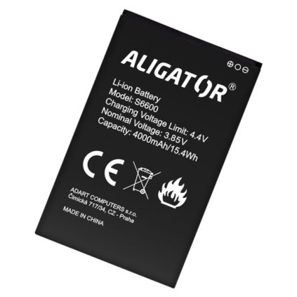 Baterie ALIGATOR S6600/S6700 Duo, Li-Ion 4000mAh, originální