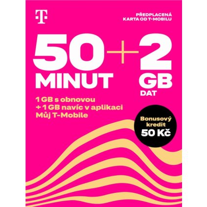 SIM karta TWIST Standard 50 minut + 2 GB dat s kreditem 50 Kč
