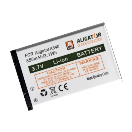 Battery ALIGATOR A340/A310/A311/A320/A510/V600, Li-Ion 850 mAh, original