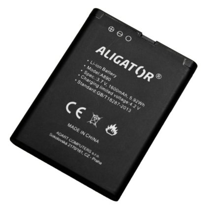 Akkumulátor ALIGATOR A890/A900, Li-Ion 1600 mAh, eredeti