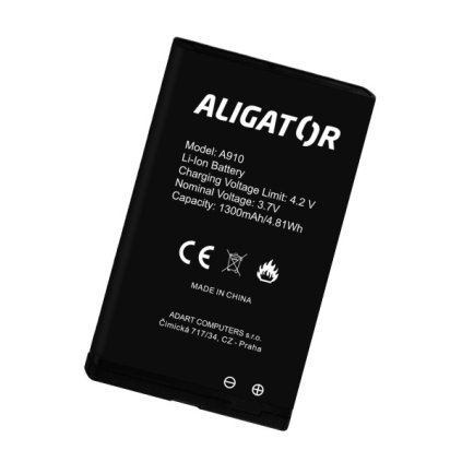 598 598 baterie aligator a910 li ion 1300 mah originalni