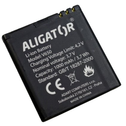 673 673 baterie aligator v650 li ion 1000 mah originalni