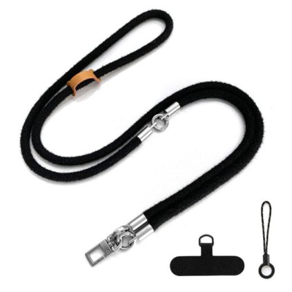 Echt Machršňůra 3in1 ALIGATOR, universal lanyard for mobile phone, black