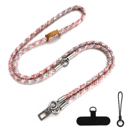 Echt Machršňůra 3in1 ALIGATOR, universal mobile phone lanyard, red-white