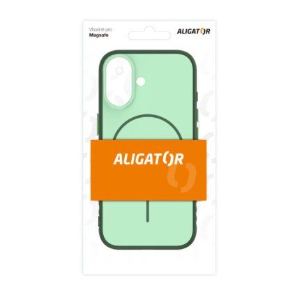 Puzdro ALIGATOR MagFit iPhone 16, green