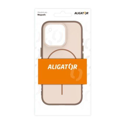 Puzdro ALIGATOR MagFit iPhone 16 Pro, beige