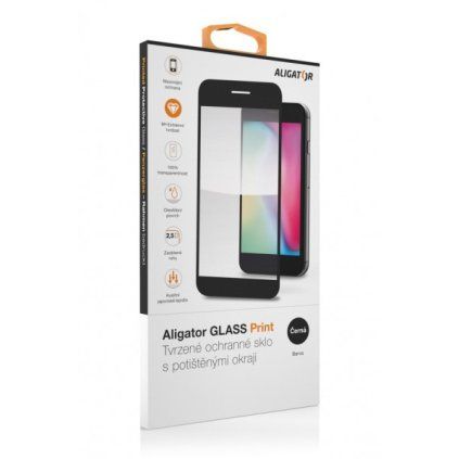 Screen Protector GLASS PRINT Xiaomi Redmi A7 Pro, black