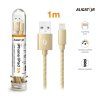 1000 1 1000 1 1000 1 datovy kabel aligator tuba 2a iphone lightning zlaty