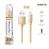 1000 1 1000 1 datovy kabel aligator tuba 2a iphone lightning zlaty