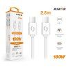 1009 2 1009 2 1009 2 datovy kabel aligator power 100w usb c usb c 5a 2 5m bily