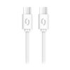 Data cable ALIGATOR POWER 100W, USB-C/USB-C 5A, 2.5m white