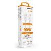 1009 4 1009 4 1009 4 datovy kabel aligator power 100w usb c usb c 5a 2 5m bily