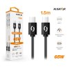 1024 2 1024 2 datovy kabel aligator power 65w usb c usb c 3a 1 5m cerny