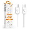 1027 1027 1027 datovy kabel aligator power 100w usb c usb c 5a 1 5m bily