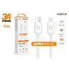 1042 2 1042 2 1042 2 datovy kabel aligator power 3a usb c micro usb 1m bily