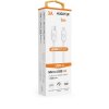 Data cable ALIGATOR POWER 3A, USB-C/micro USB 1m white