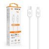 1042 1042 1042 datovy kabel aligator power 3a usb c micro usb 1m bily