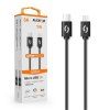 1045 1045 1045 datovy kabel aligator power 3a usb c micro usb 1m cerny