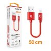 1057 1057 datovy kabel aligator premium 2a micro usb 50cm cerveny