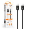1072 1072 datovy kabel aligator power 60w usb c usb c 3a 1m cerny